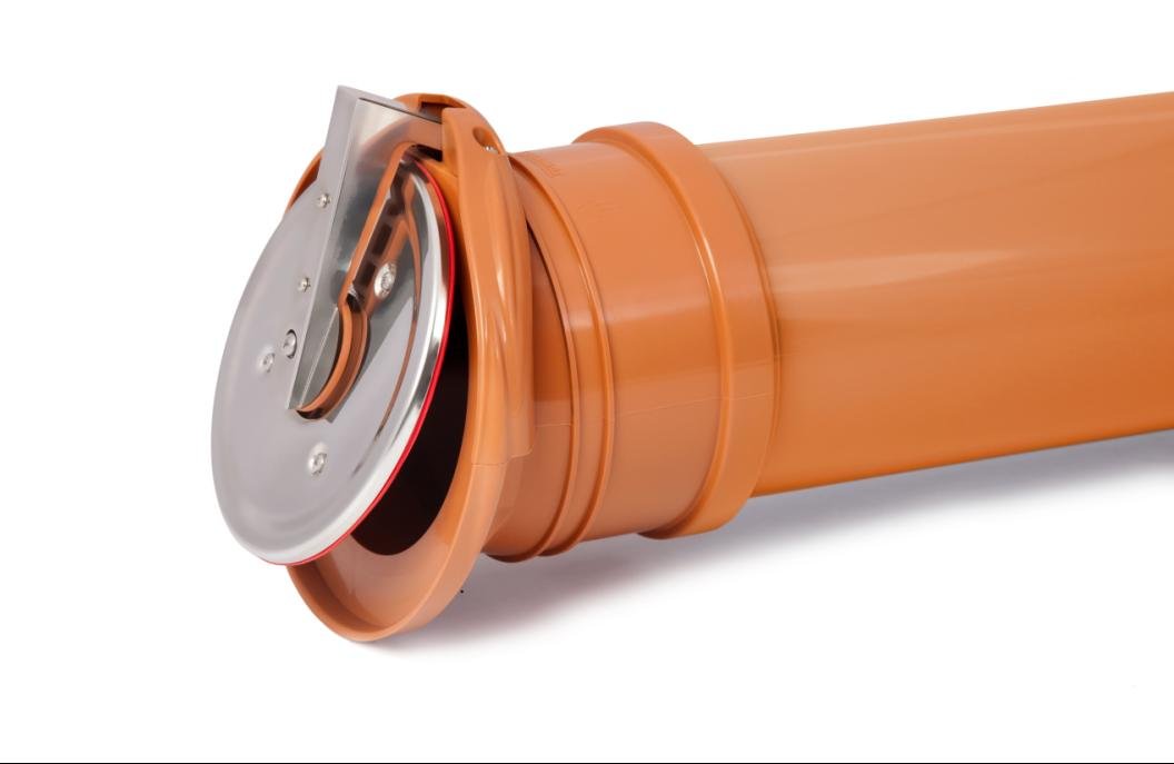 PVC-Kunststoff-Check Klappe selbst Aktivierung Ende Entwässerungs Rückstau 160mm