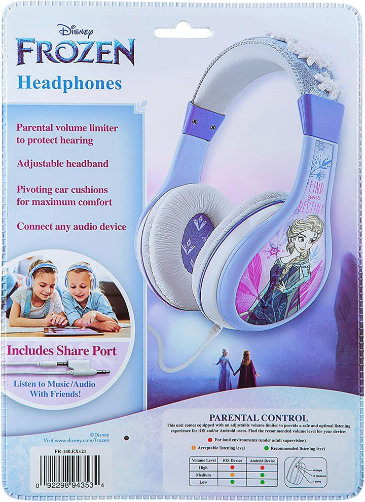 Disney Frozen Kopfhörer - FR140 - Over-Ear - Blau - Kabel - Anna Und ELSA - Mädchen