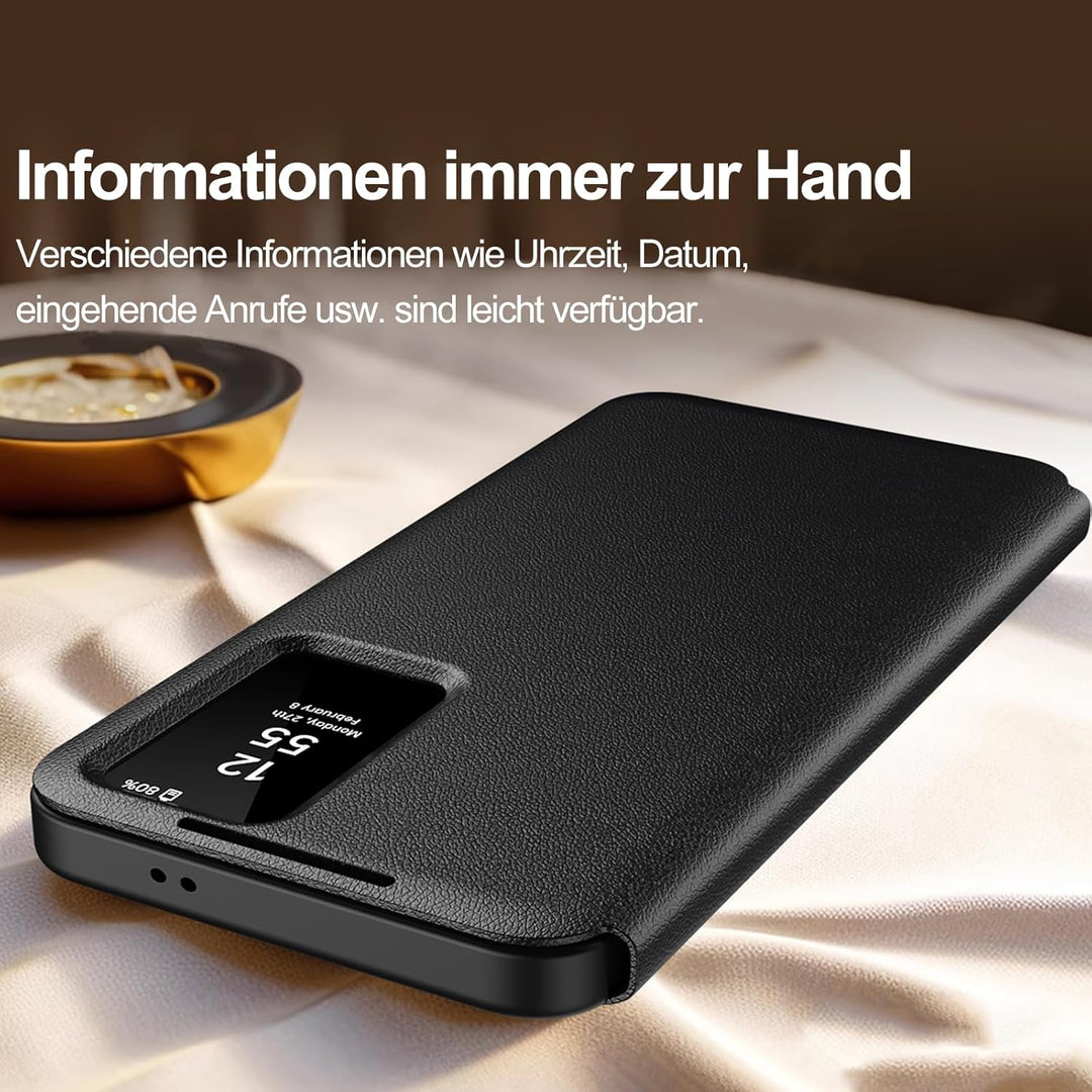 für Samsung S24 Plus Smart View Hülle, Wallet Smartphone Case, für Samsung Galaxy S24 Plus Handyhüll