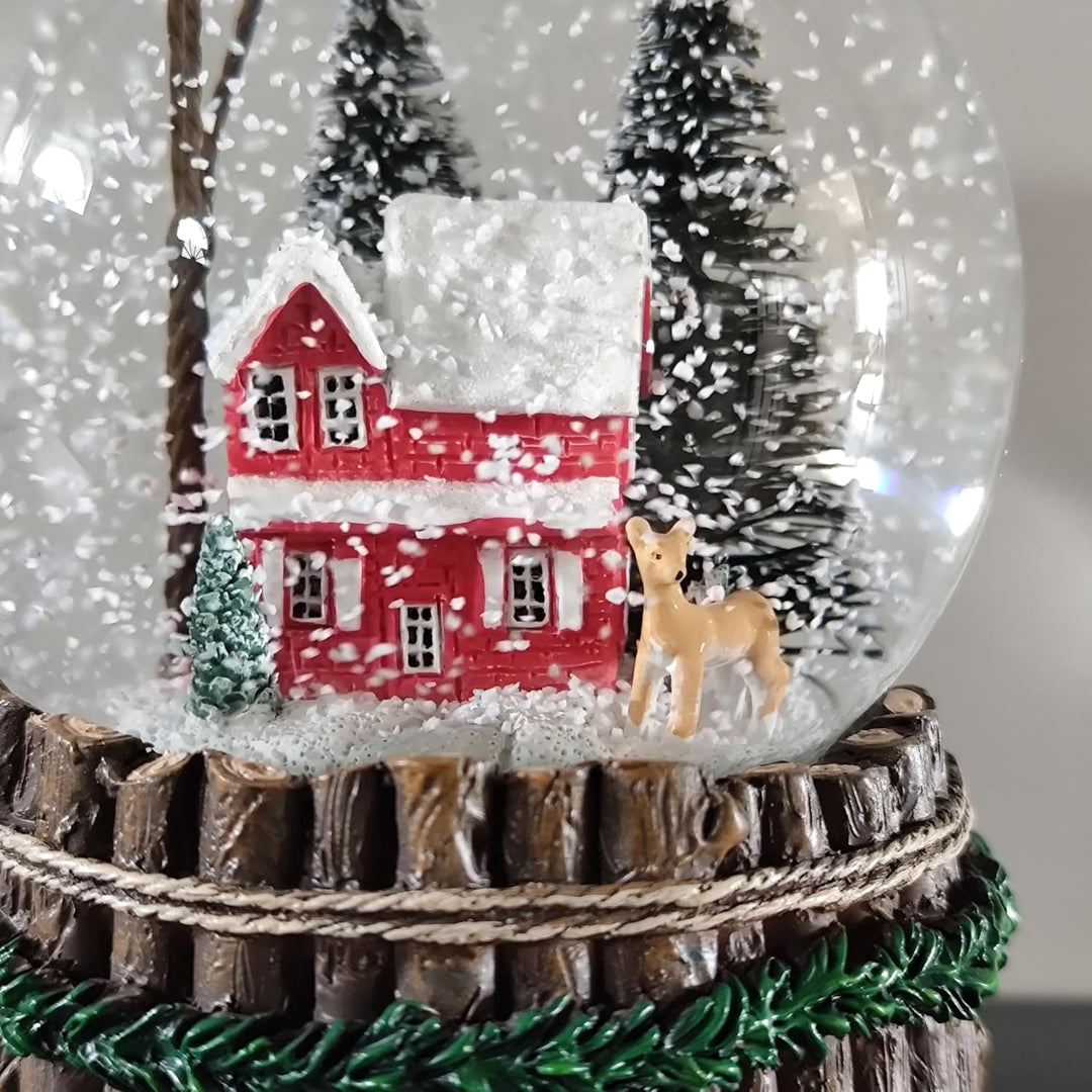 Heaven Sends Schneekugel mit Weihnachtsmusik mit Hirsch