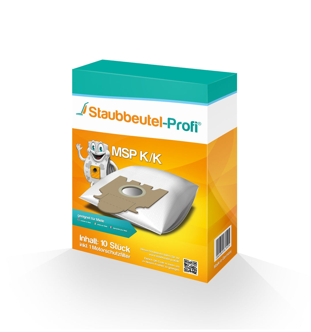 30 Staubsaugerbeutel MSP KK von Staubbeutel-Profi® kompatibel zu Swirl M52 30 Stück für Miele Handst