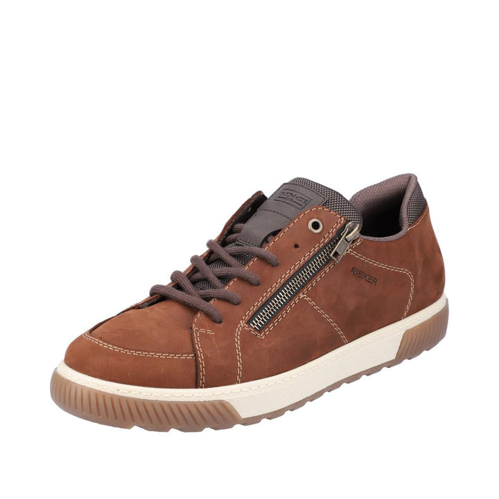 Rieker Herren Bequemschuhe 18910, Männer Schnürhalbschuhe 45 EU Braun, 45 EU Braun