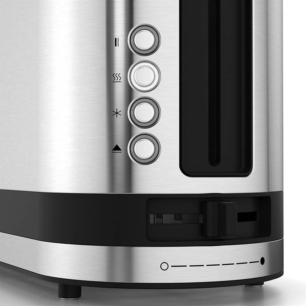 WMF Küchenminis Toaster Langschlitz mit Brötchenaufsatz, 2 Scheiben, XXL, Bagel-Funktion, 7 Bräunung