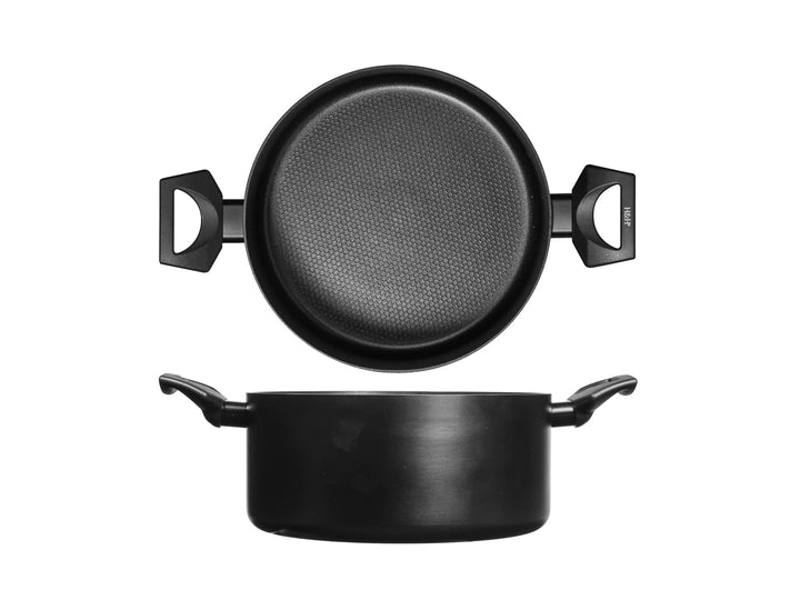 H&h casseruola 2 manici all blacks cm24