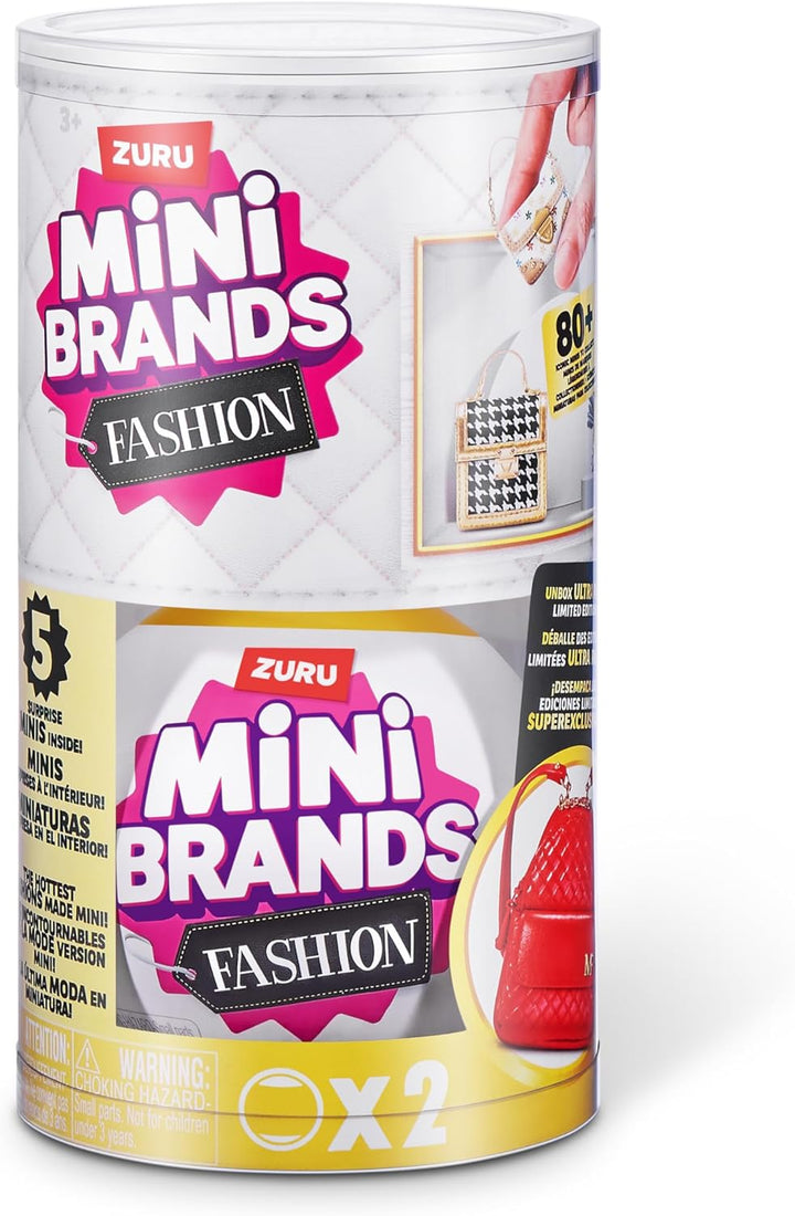 Mini Brands Fashion Serie 2 von ZURU 2er-Pack, Überraschungskapsel, Miniaturen von Mode, Taschen und