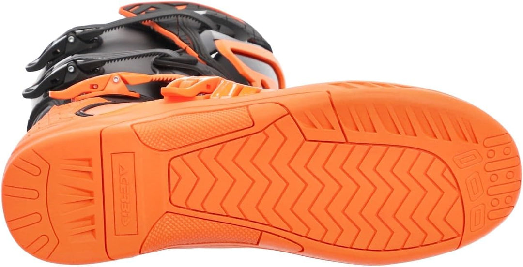 Acerbis Mens Stivale X-Team Blu/Bianco T.46 Motorcycle Boot 43 EU Orange Schwarz, 43 EU Orange Schwa