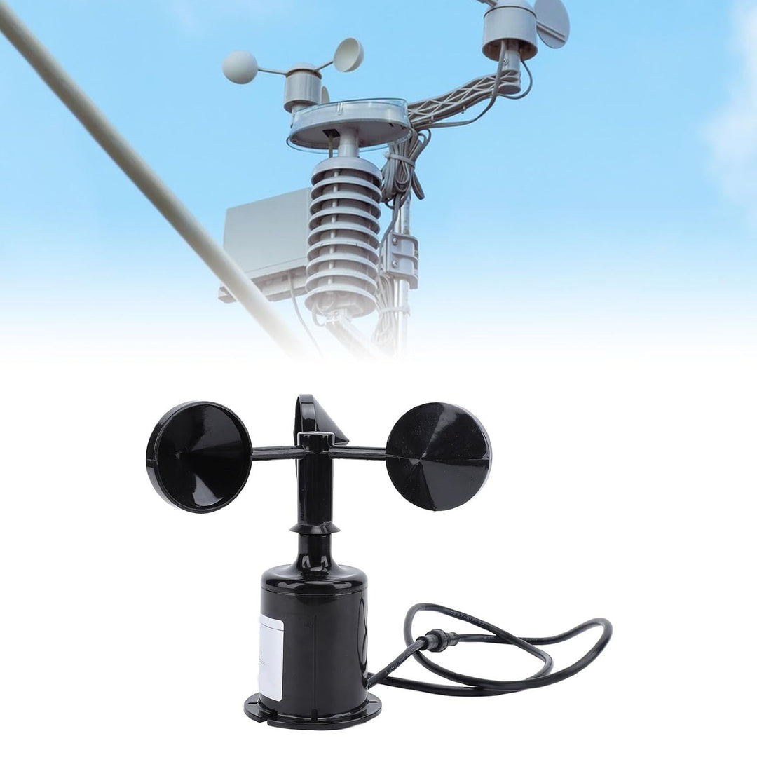 Haofy Windgeschwindigkeits-Anemometer 5 V DC, Kompatibel mit Unteren und Seitlichen Verkabelungsopti