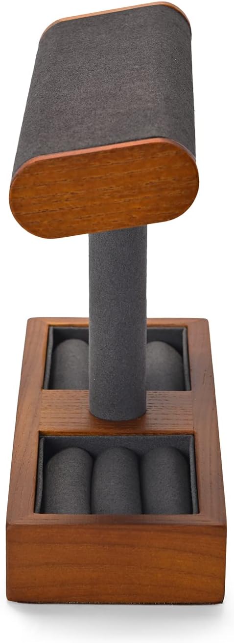 Oirlv Multifunktional Massivholz T-Bar Uhrenständer,Uhrenhalter,Watch StandSchmuckständer für Organi