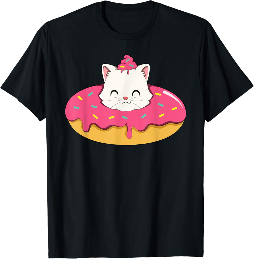 Katze im Donut. T-Shirt