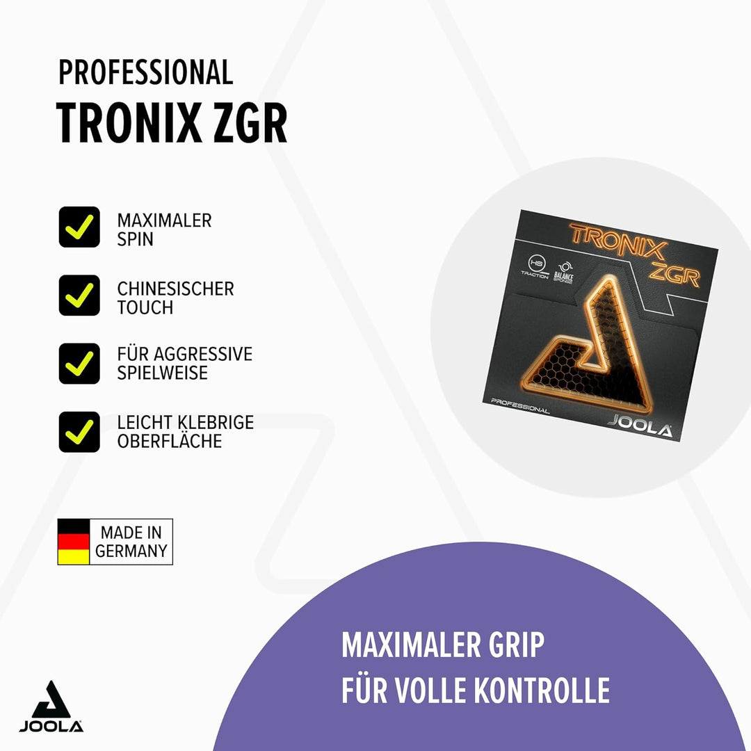 JOOLA Belag Tronix ZGR rot 2,3 mm, rot 2,3 mm