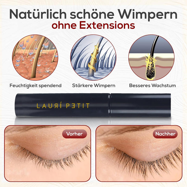 Wimpernserum ohne Hormone – Augenbrauen und Wimpern Serum Booster für starkes Wachstum von Wimpern &