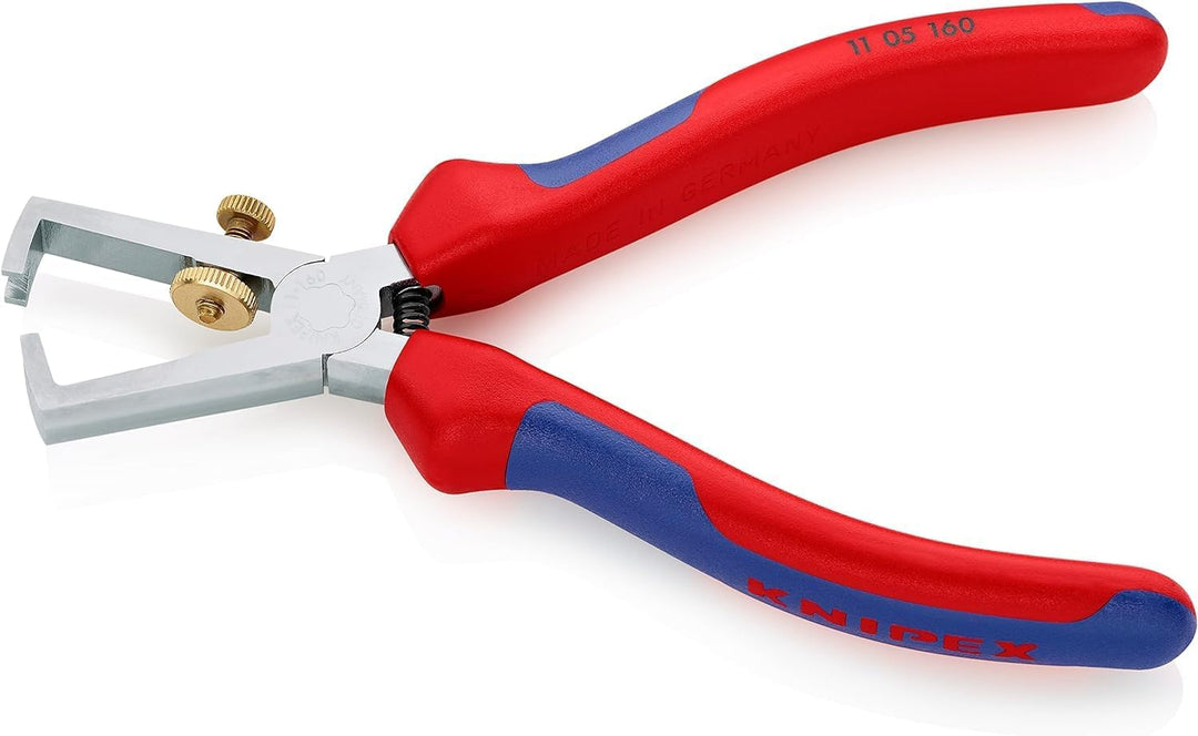 Knipex Abisolierzange mit Öffnungsfeder, universal verchromt, mit Mehrkomponenten-Hüllen 160 mm (SB-