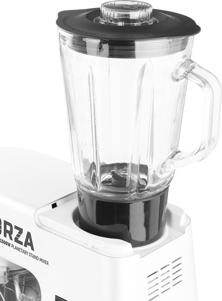 ECG FORZA 5500 Giorno Bianco Küchenmaschine 1500W Touch Display Edelstahl/Weiss