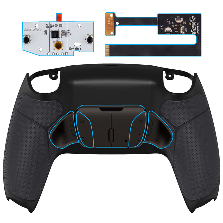 eXtremeRate Programmierbar RISE4 Remap Kit für ps5 Controller BDM-010/020,Real Metal Buttons(RMB) Re