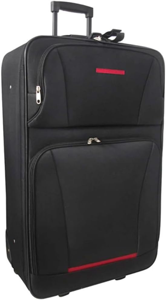 vidaXL Trolley Kofferset 5-TLG. Stoff Schwarz Koffer Reisekoffer