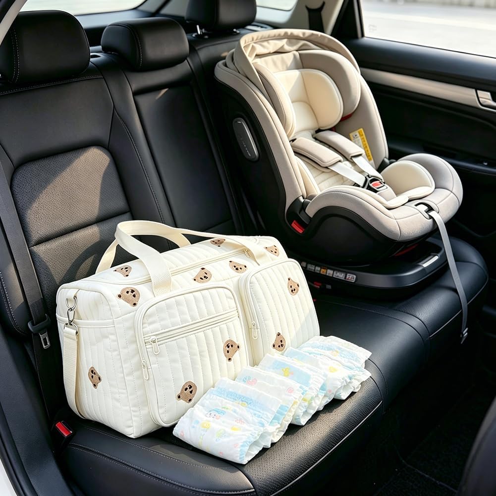 CEWROM Vielseitige Wickeltasche, Baby Wickeltasche und Umstandstasche, Leichte Gepolsterte Wickeltas