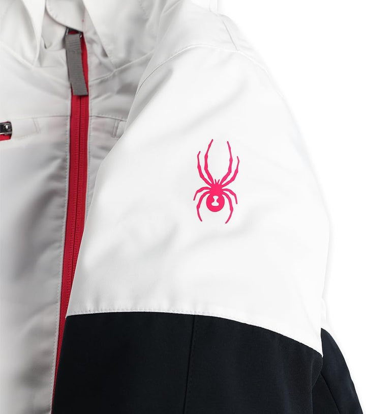 Spyder Mädchen Camille Jacket Skijacke 140 Weiss, 140 Wei&amp;