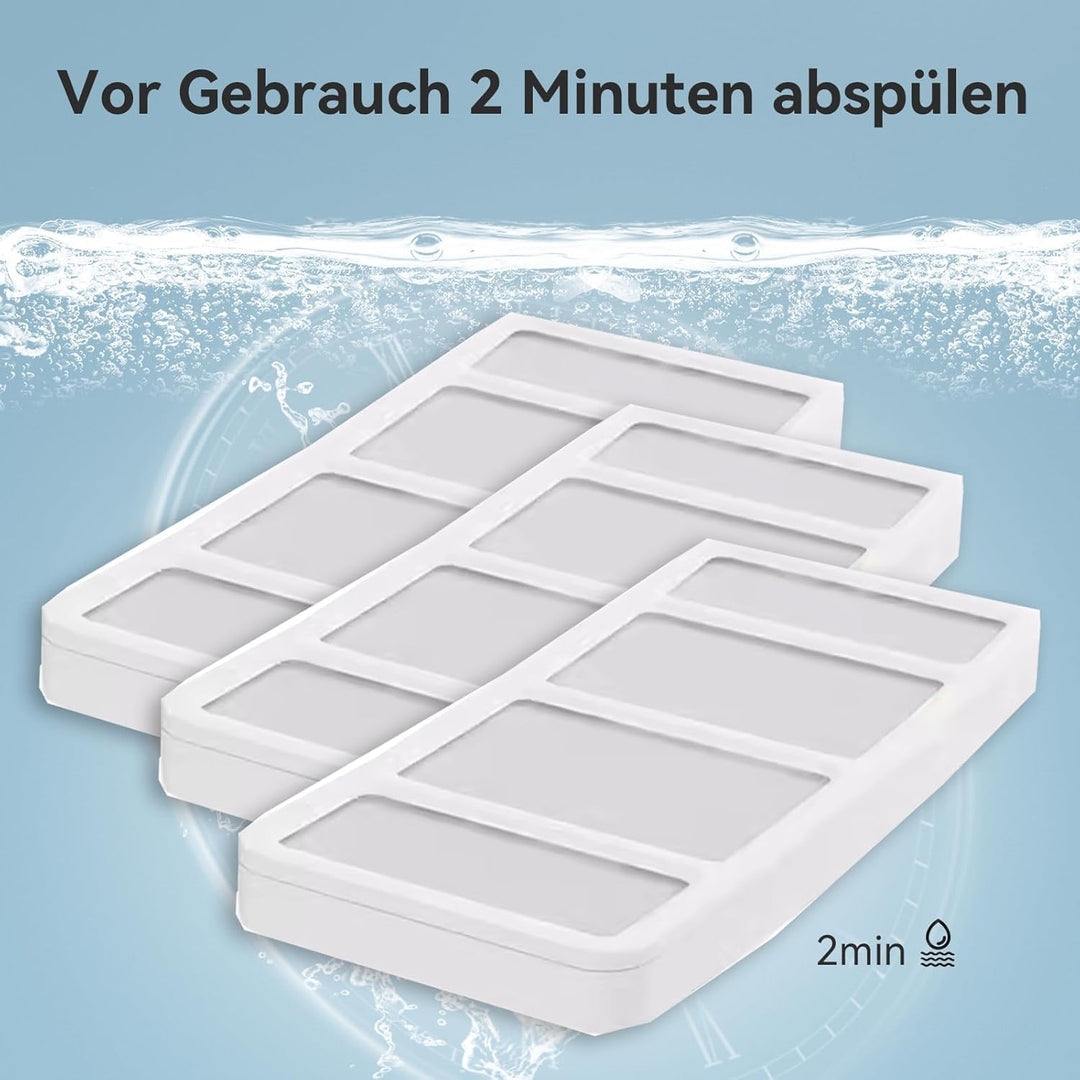 AstroPet 5 Stück Ersatzfilter für Poseidon Katzenbrunnen 7L - Dreifach-Filtersystem mit Aktivkohle,