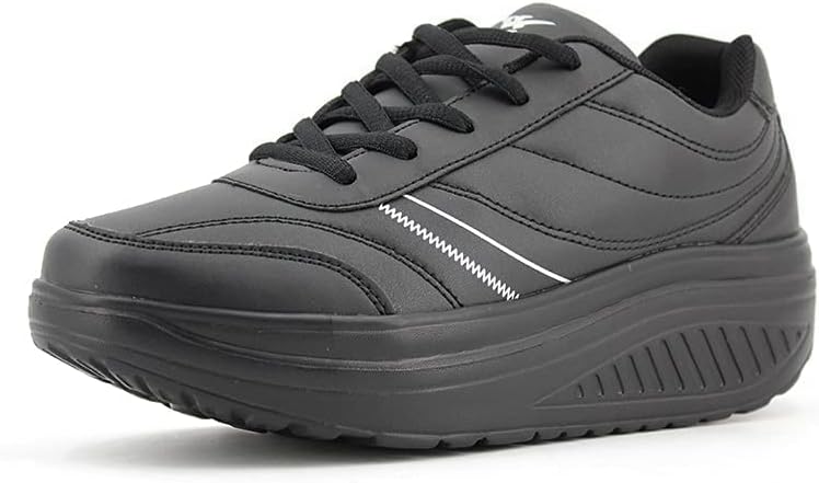 JOMIX Damen Sneaker Plateau Sportschuhe Turnschuhe Laufschuhe Bequeme Abrollsohle Anti-Rutsch Wippsc