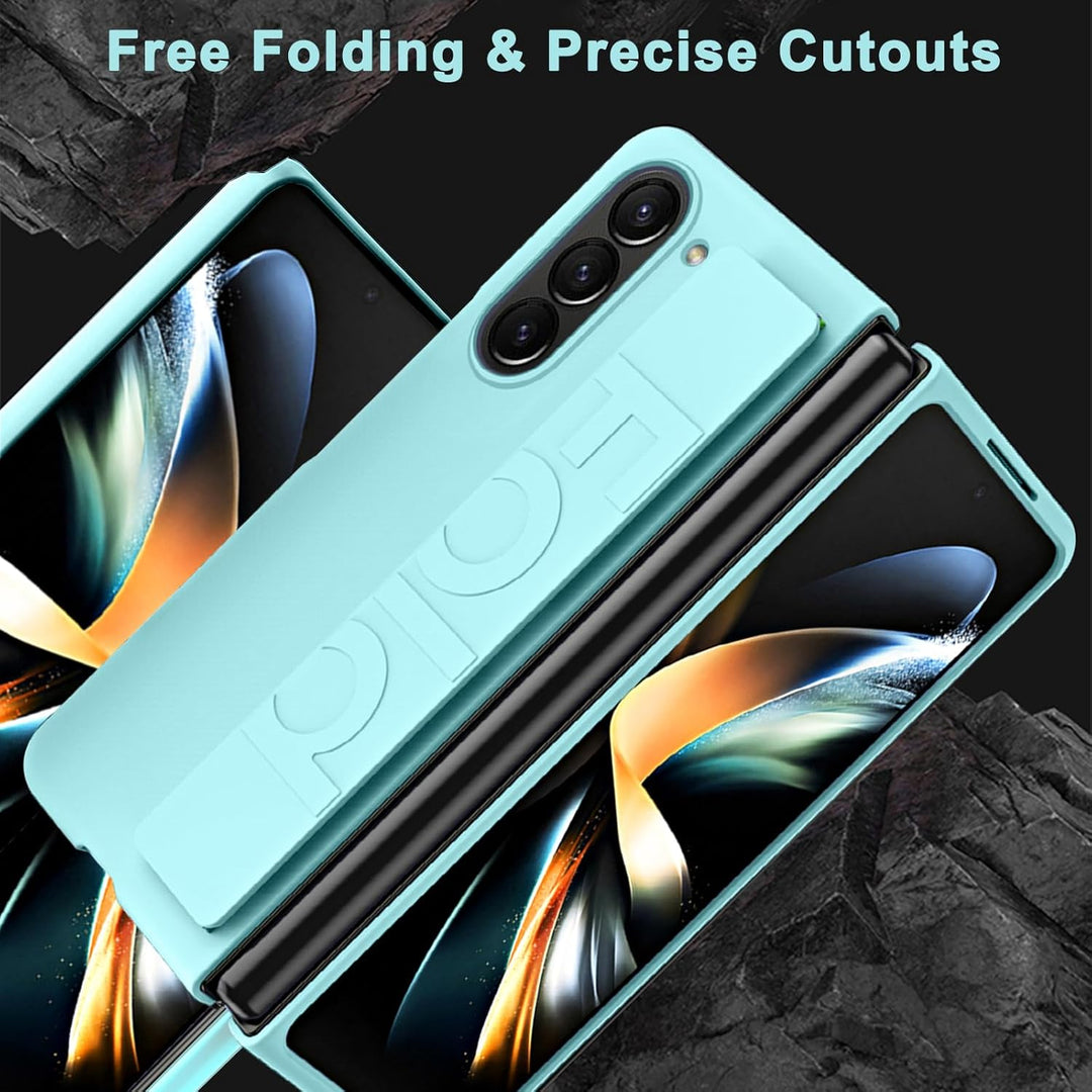 NINKI Kompatible Hand Strap Case für Samsung Galaxy Z Fold 5 Phone Hülle Frauen Männer, Ultra Slim/D