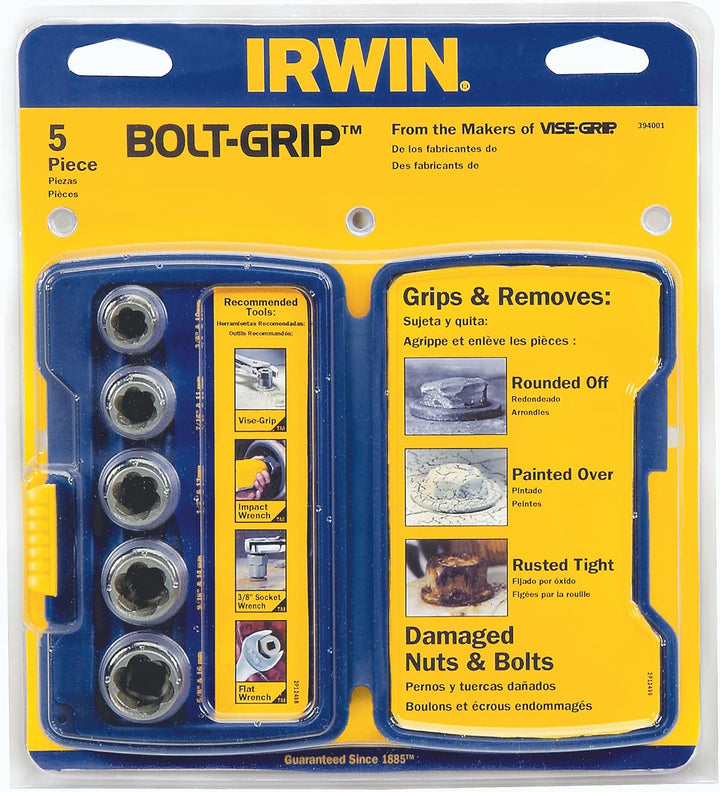 Irwin, 394001, Schrauben-Ausdreh-Set, 5-teilig, IRW10504634 Tragetasche n/a, Tragetasche n/a