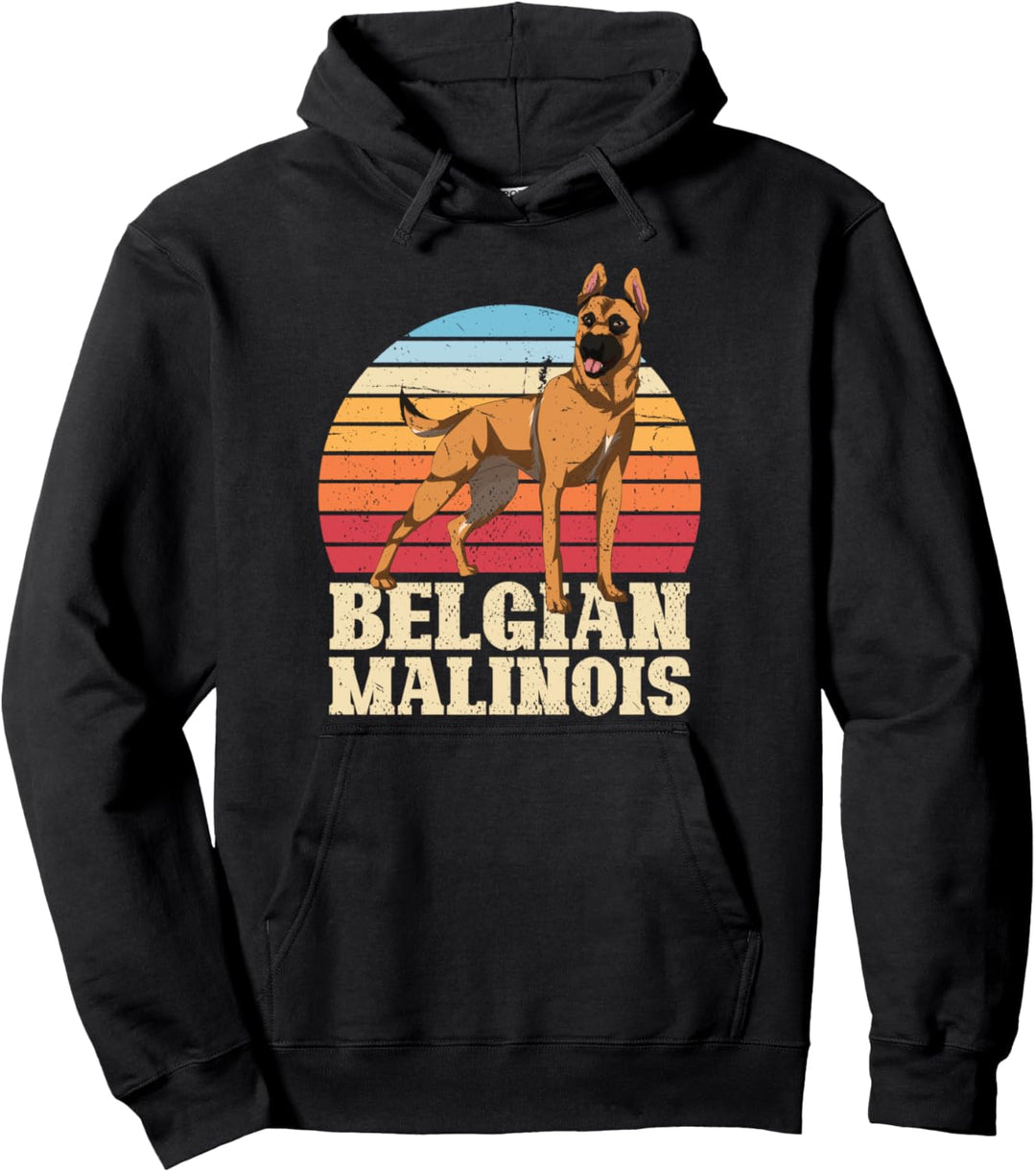 Retro Belgischer Schäferhund Pullover Hoodie
