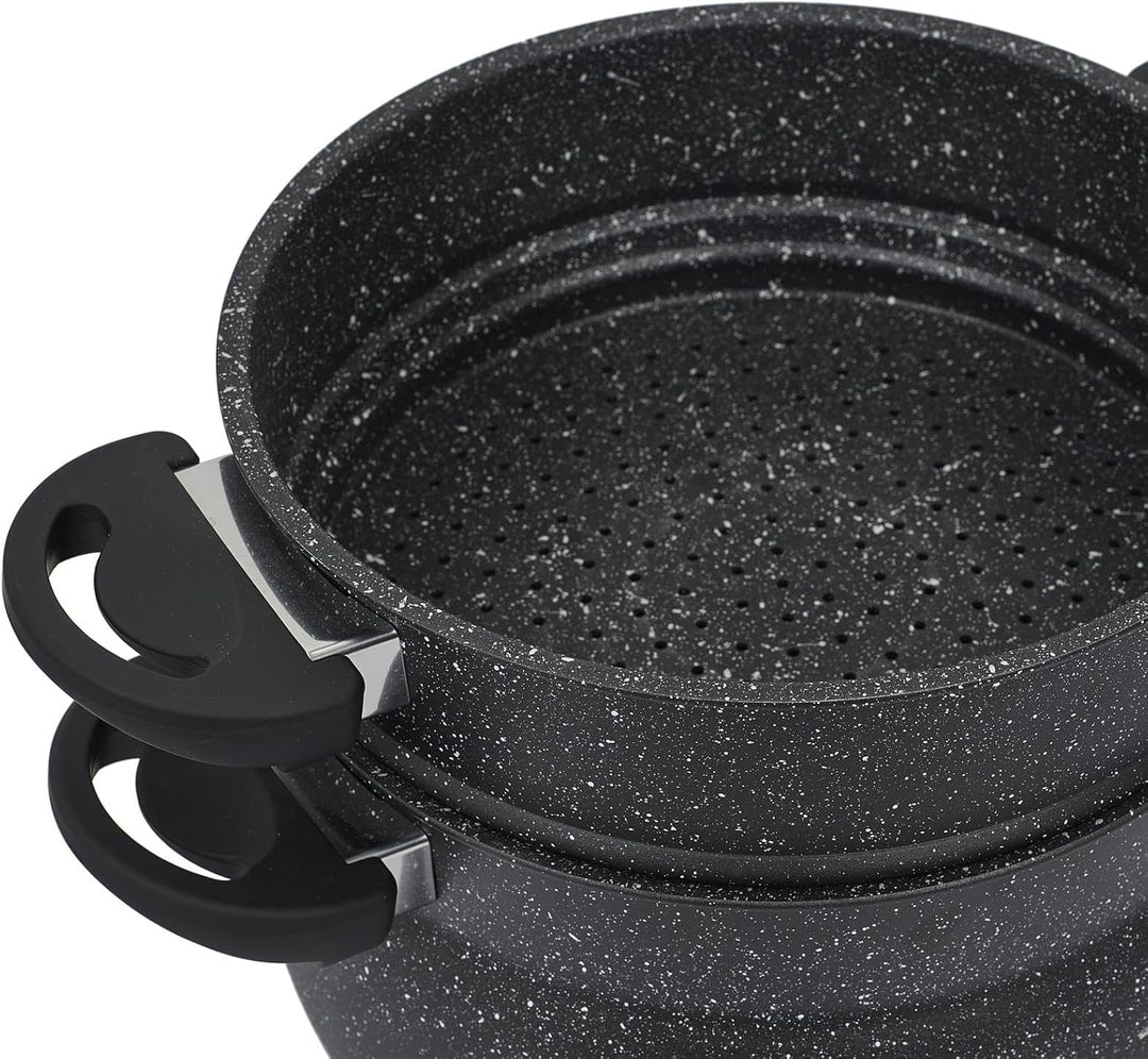 Cook Concept-KC2548 Cook Concept-KC2548 Couscous-Topf mit Stein-Effekt, Durchmesser 26 cm, für Küche