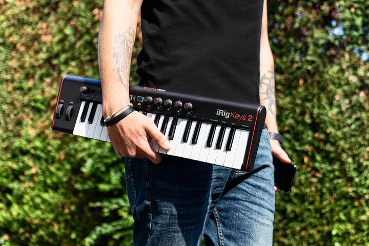 IK Multimedia iRig Keys 2 Pro - Universell einsatzbares MIDI Keyboard für iOS/Android, MAC und PC, s