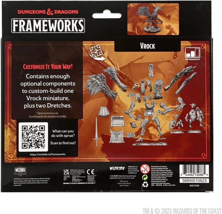 WizKids D&D Frameworks: Vrock - Unlackiert und unmontiert
