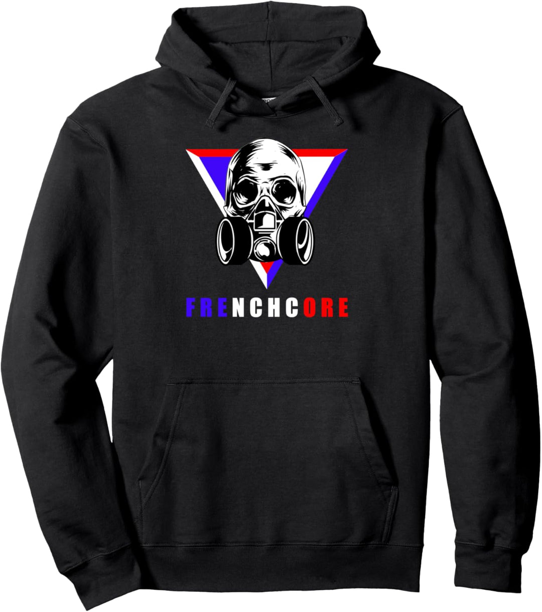 Frenchcore Gasmasken - Dreieck Festival Hakke Hardcore Pullover Hoodie