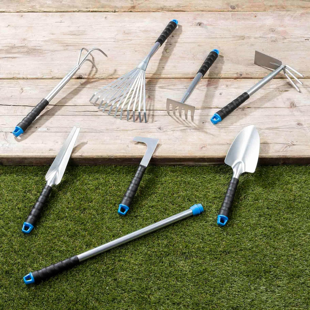 Bambelaa! Gartengeräte Gartenwerkzeug Set 8 TLG Blumenkelle Kleingeräte Gartenset Werkzeug Schaufel