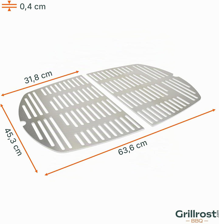 Grillrost.com Das Original Edelstahl INOX Grillroste für die Weber Q300/3000 Baureihe | spülmaschine