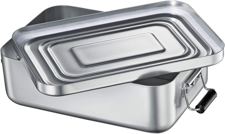 Küchenprofi Lunchbox Gross aus Aluminium in der Farbe Silber, Masse: 23cm x 15cm x 7cm, 10 0147 24 2