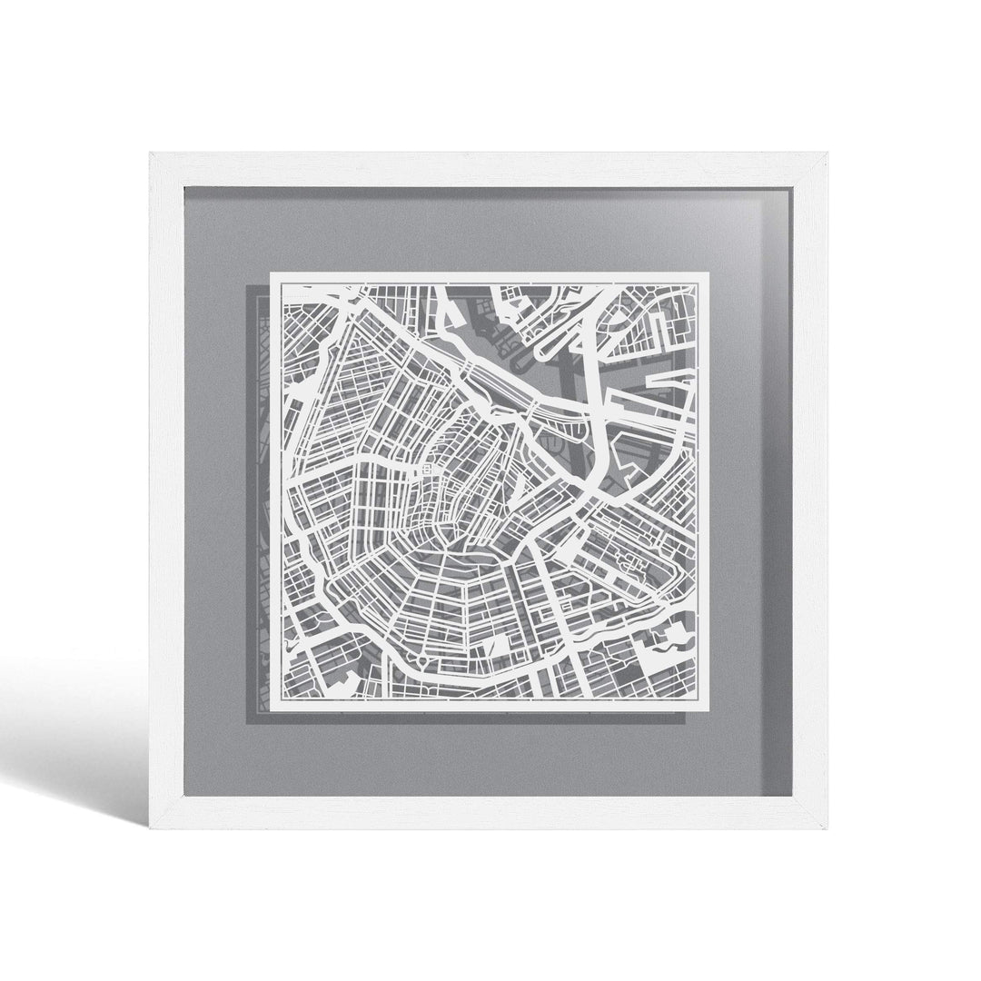 O3 DESIGN STUDIO - Marco de Papel para mapas, 22,8 x 22,8 cm, en Caja de Regalo, Fondo, autocambiant