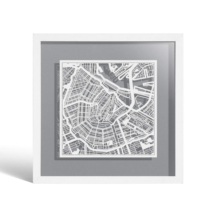 O3 DESIGN STUDIO - Marco de Papel para mapas, 22,8 x 22,8 cm, en Caja de Regalo, Fondo, autocambiant