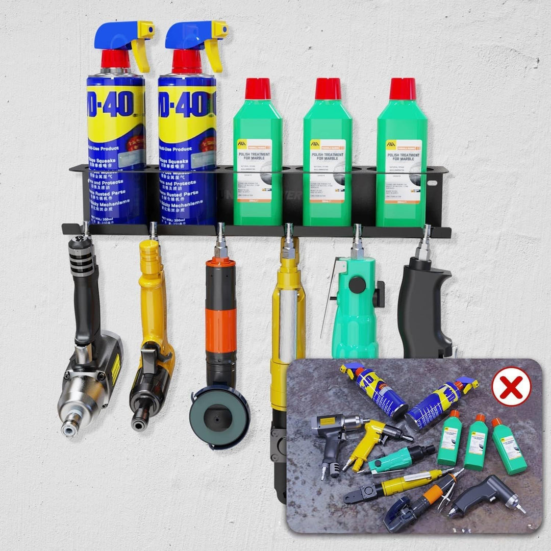 1 PCS schwarz Dosenhalter,Spraydosenhalter, Sprühdosenhalter,Druckluft Werkzeug Zubehör für Garage W
