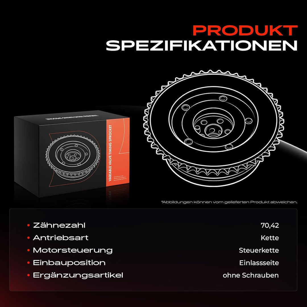 Frankberg Nockenwellenversteller Rechts Einlass für W204 S204 CLK C209 CLS C219 W211 W212 W251 W221
