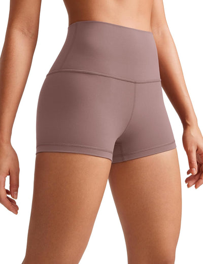 CRZ YOGA Damen Butterluxe Kurze Sporthose Laufshorts Sommer Radlerhose High Waist Yoga Fitness Short