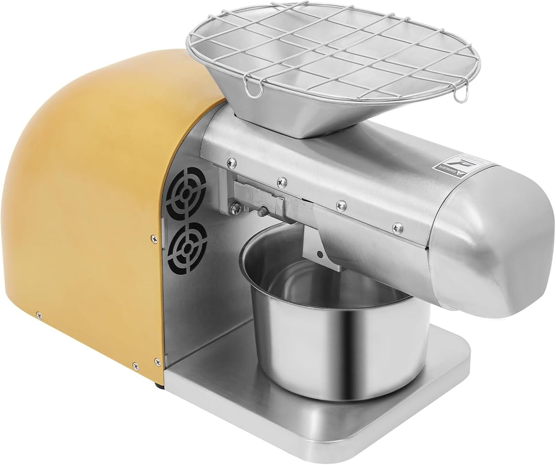 Ölpresse Automatisch 0-300℃ Temperatur-Einstellbar 5-8kg/H 95% Ölgewinnung Öl-Kochen-Funktion 1800W