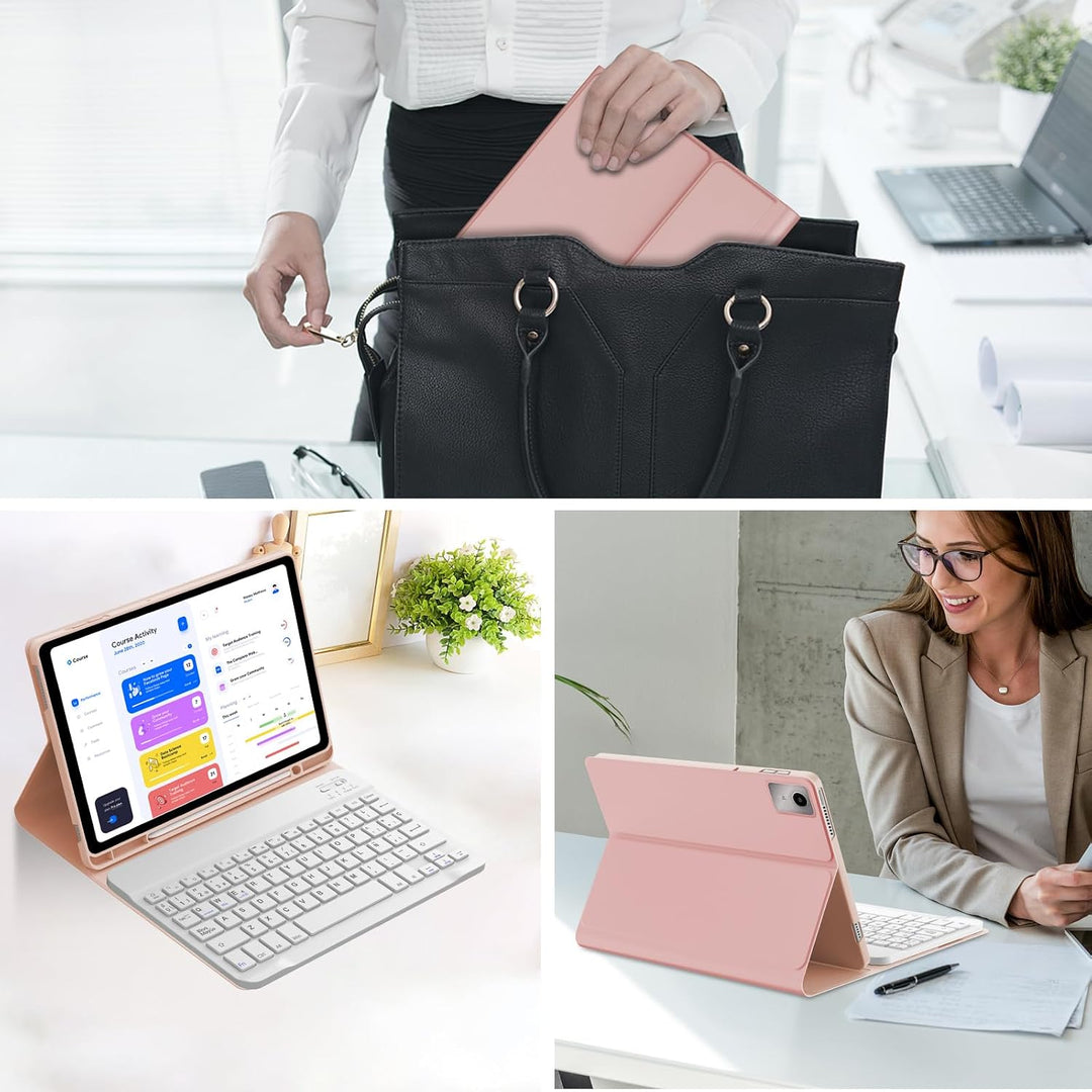 WINCHKING Tastatur für Lenovo Tab M11, 27,9 cm (11 Zoll), Hülle mit spanischer Tastatur, Bluetooth,