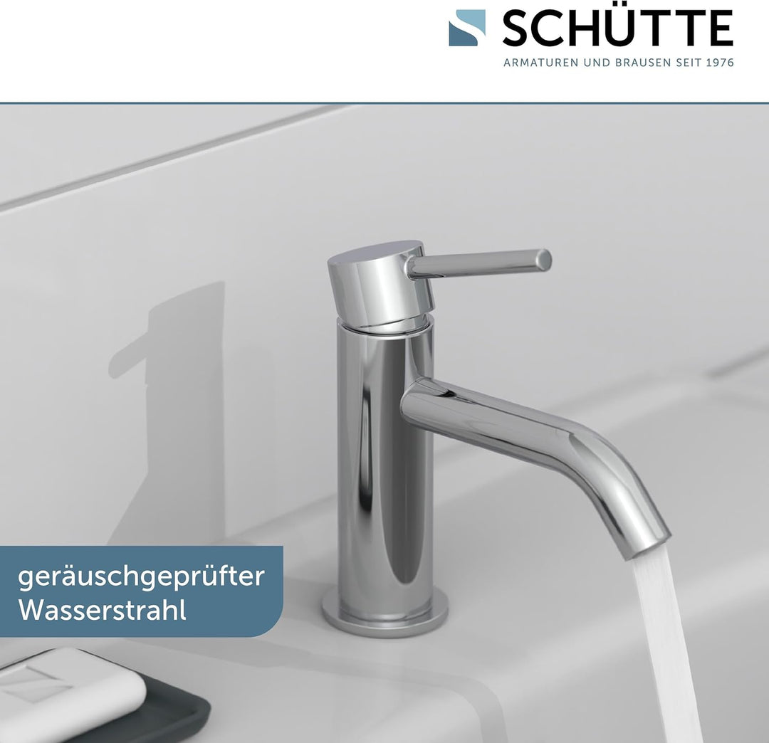 SCHÜTTE Kaltwasserhahn ARAGON 37955, Wasserhahn Bad nur für Kaltwasser, Waschtischarmatur im Gäste-W