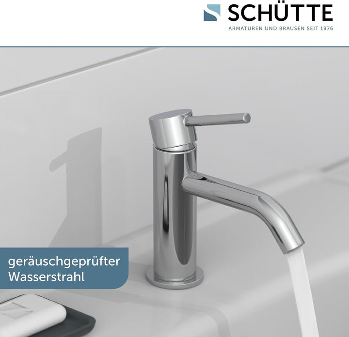 SCHÜTTE Kaltwasserhahn ARAGON 37955, Wasserhahn Bad nur für Kaltwasser, Waschtischarmatur im Gäste-W