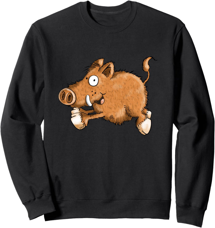 Rennendes Wildschwein T-Shirt I Wutz I Schweinchen Geschenk Sweatshirt