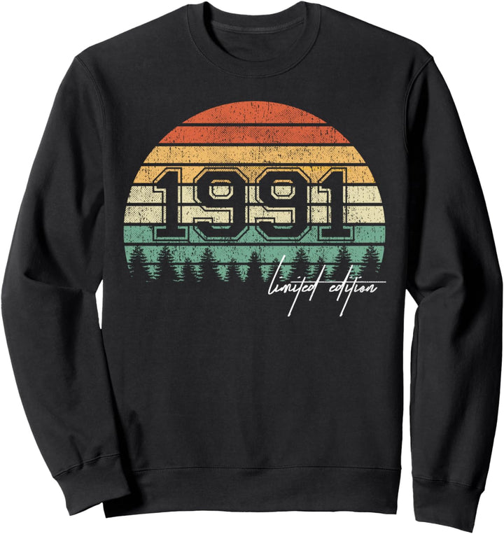 33. Geburtstag Mann Frau 33 Jahre 1991 Deko Lustig Geschenk Sweatshirt