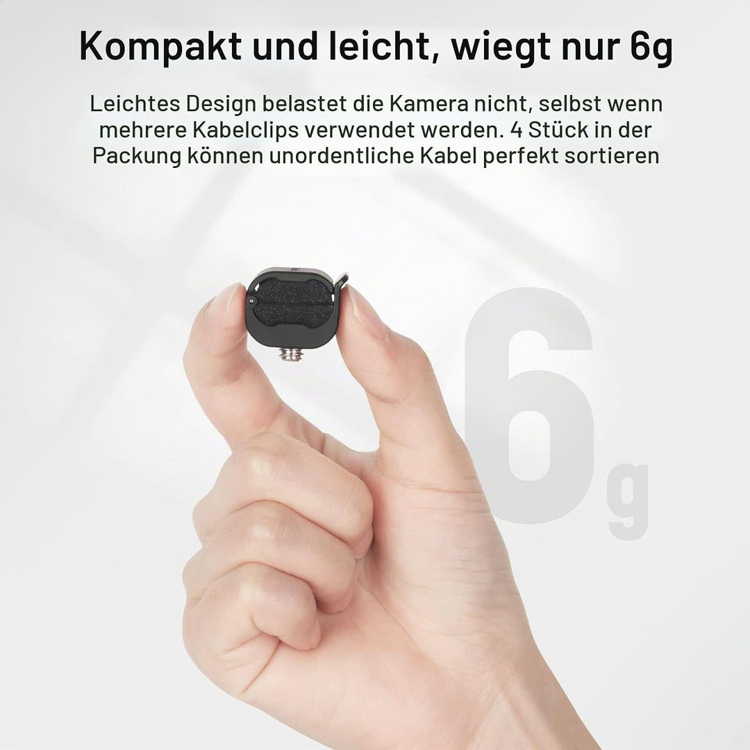 SMALLRIG Camera Cable Clamp Kamerakabelklemme für SDI/Mikrofonkabel, DSLR Kamera, 2mm - 6 mm Kabel (