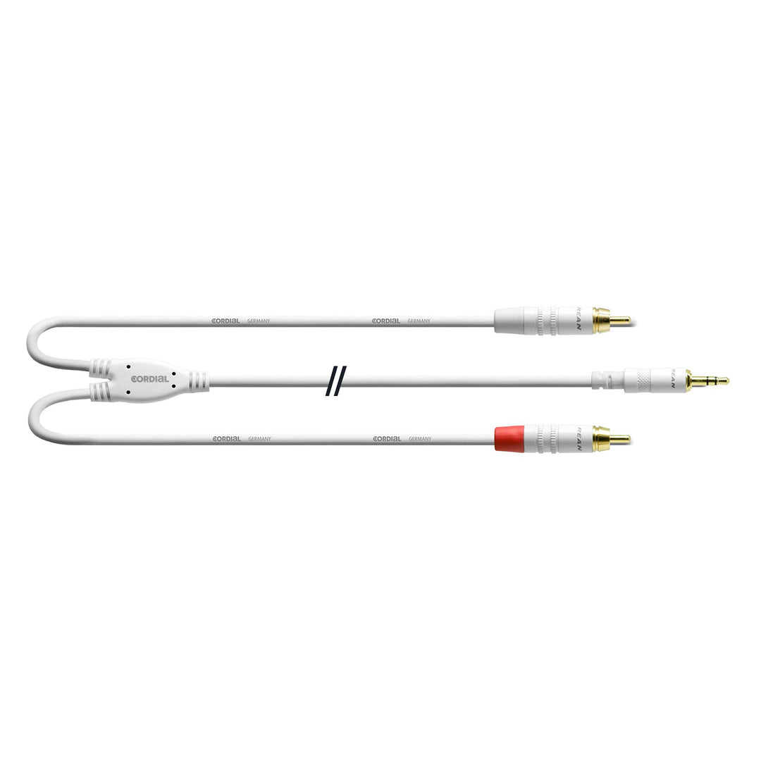 CORDIAL CFY 6 WCC-SNOW Y-Adapterkabel Cinch 6 m Mehrfarbig 6 Single, Mehrfarbig 6 Single
