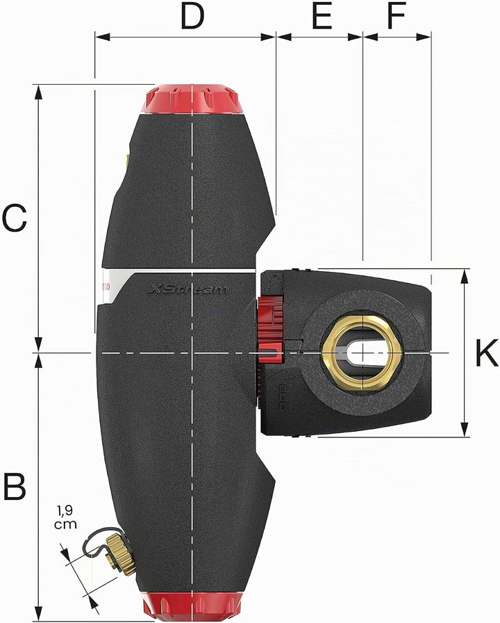 Flamco XStream Vent-Clean G 1 1/4" M Luftabscheider und Schlammabscheider für Heizung- 11082 1¼ M Me