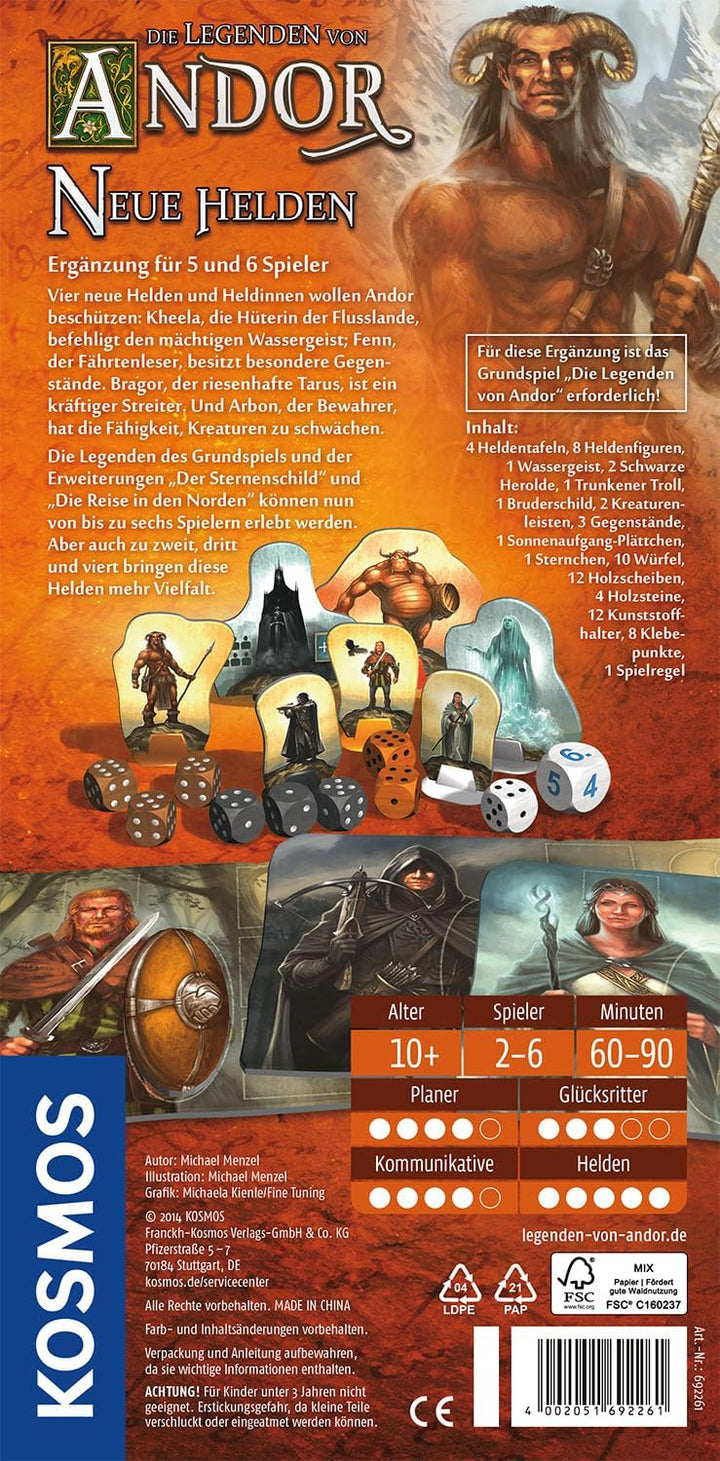KOSMOS Die Legenden von Andor - Neue Helden, Neue Helden