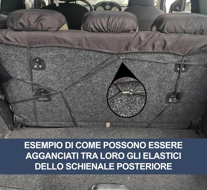 Auto Accessori Lupex - Sitzbezüge für Autositz, kompatibel Autositzbezüge für Cinquecento 500, Schwa