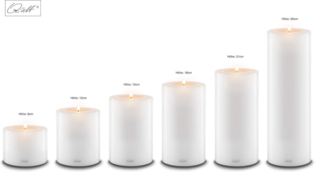Qult Farluce Trend • Teelichthalter in Kerzenform • Kerze • Kunststoffkerze in Kerzenoptik • Teelich